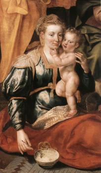 Marten De Vos : The Family of St Anne, detail